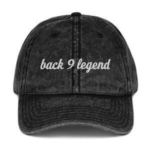 Back 9 Legend Vintage Cotton Twill Cap