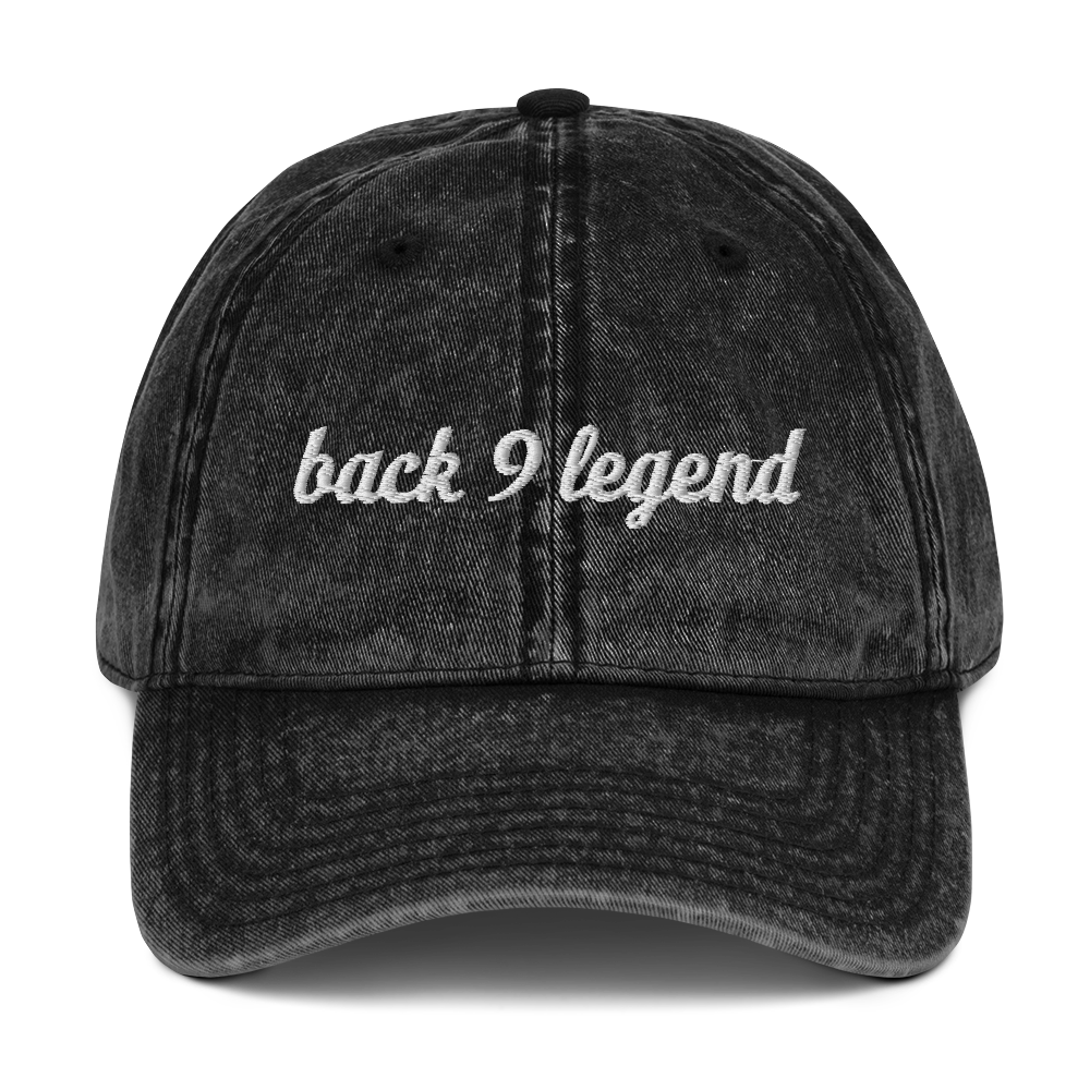 Back 9 Legend Vintage Cotton Twill Cap