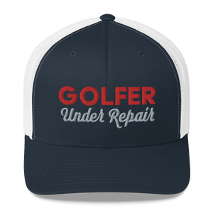 Golfer Under Repair Trucker Cap