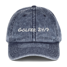 Load image into Gallery viewer, Golfer 24/7 Vintage Cotton Twill Cap
