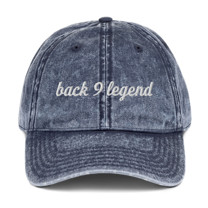 Back 9 Legend Vintage Cotton Twill Cap