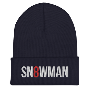 Snowman Cuffed Beanie