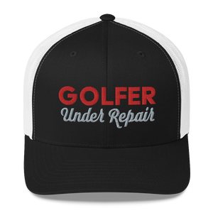 Golfer Under Repair Trucker Cap